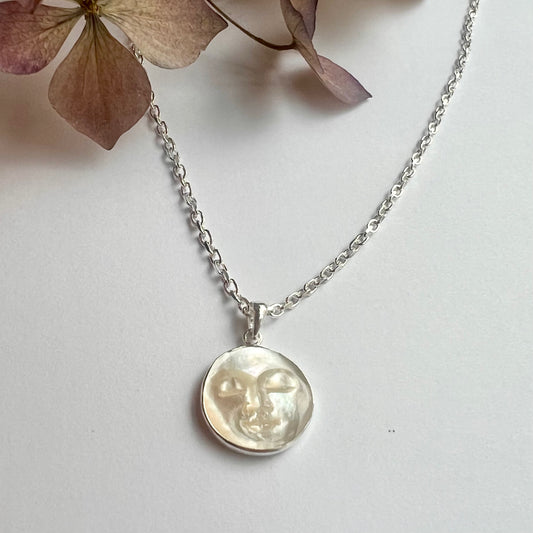 Small Moon Face Pendant